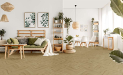 Meltex Dryback vinylgolv, Ljust fiskbensmönster