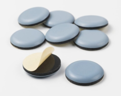 Stolglidare i teflon (PTFE) - självhäftande rund