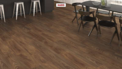 Haro laminatgolv Aqua - plankgolv, Valnöt Vario