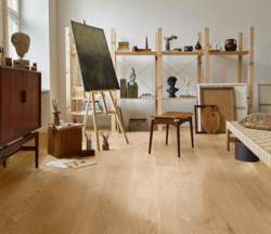 Moland Circular Plank, Oak French Cream