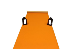 Orange löpare i nålfilt - 1 meter bredd - REST 475X100 CM.