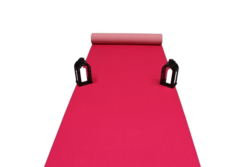 Rosa löpare i nålfilt - 1 meter bredd - REST 200X100 CM.