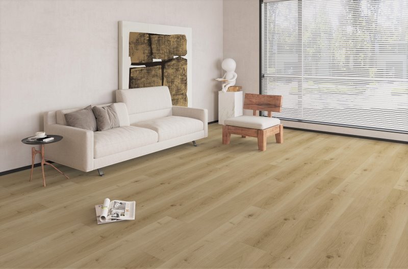 LVT Elite Large Plankor med korkbaksida, Ljus natur 185