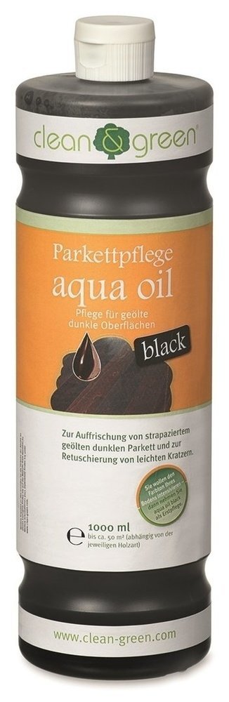 Clean & Green parkettvård aqua oil black - UTFÖRSÄLJNING