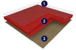 DLW Marmorette linoleum, Rosa