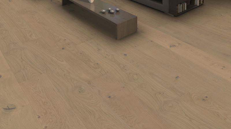 Haro plankegolv - Ek sandgrå Sauvage borstad nD