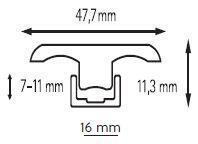 BerryAlloc, Färgmatchande T-profil 200 cm.  - INGEN RETURRET!