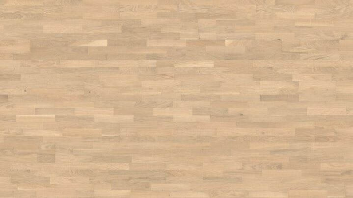 3-stavs parkettgolv - Ek Family Ljusvit borstad