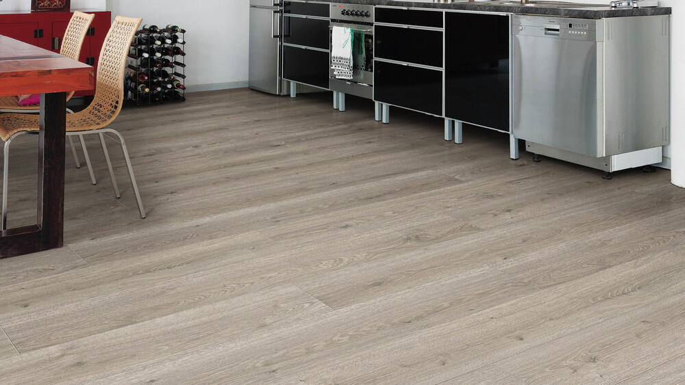 Haro laminatgolv - Plankgolv, Ek Flavia grå