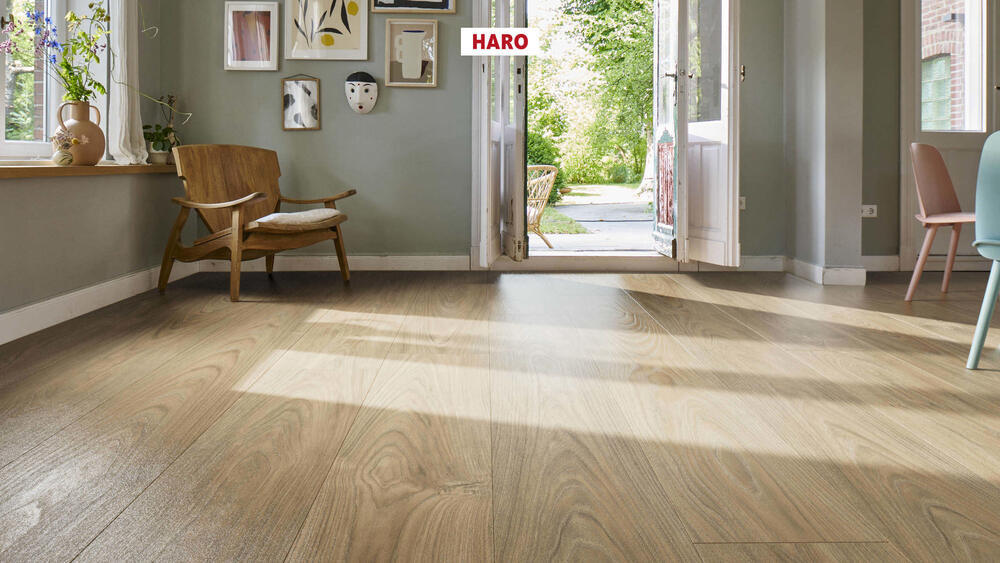 Haro laminatgolv Aqua - Plankgolv, Elm Vario