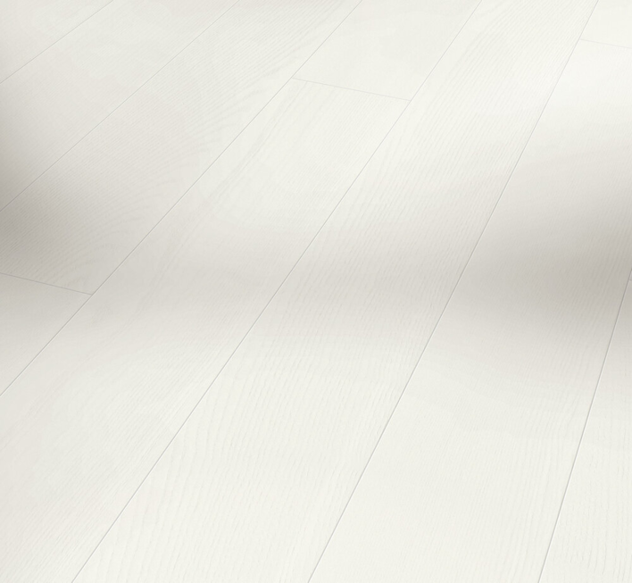 Trägolv Classic 3060 - Ask, Planka Natur vit matt lack