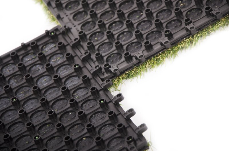 Terrassplatta i konstgräs - 30x30 cm.