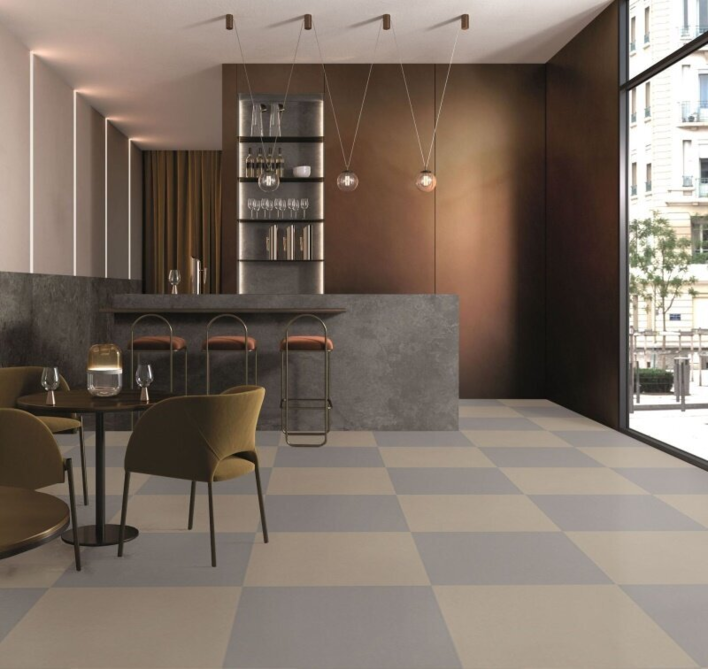 Lino Click linoleumplatta - Cenere 201