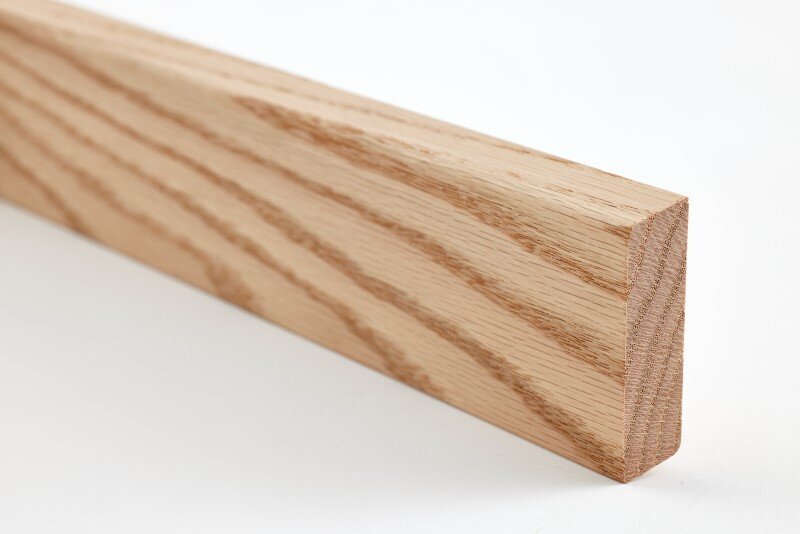 Moland Vändbara golvlister, Ek 15x55 mm.