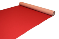 Mässmatta - bordeauxröd löpare i nålfilt